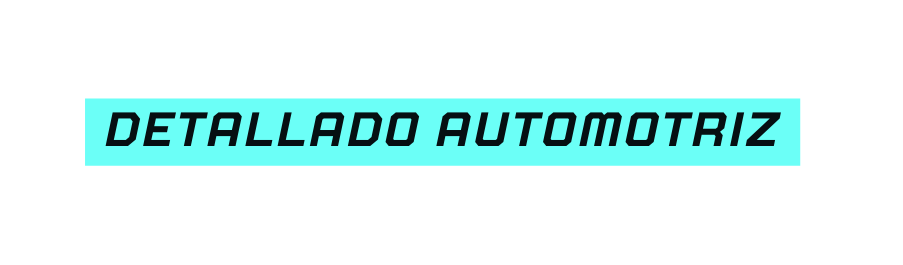Detallado automotriz